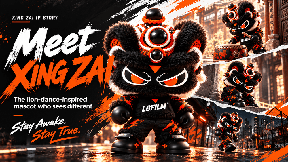 Meet XING ZAI: The Lion-Dance-Inspired Mascot Who Sees Different