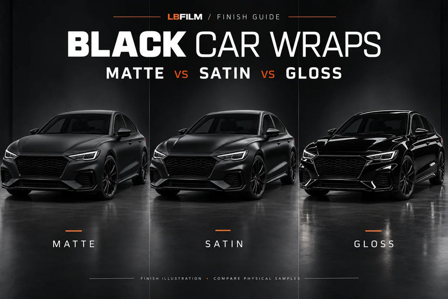 Matte Black Car Wrap vs. Satin vs. Gloss: Which Should You Choose?