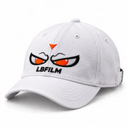 LBREBEL Angry Eyes Cap — Polar White
