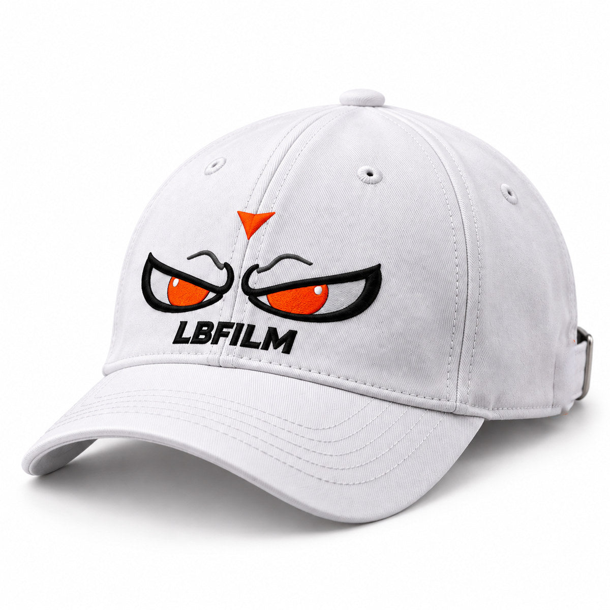 LBREBEL Angry Eyes Cap — Polar White