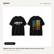 LBREBEL Multi-Color Logo Oversized Tee