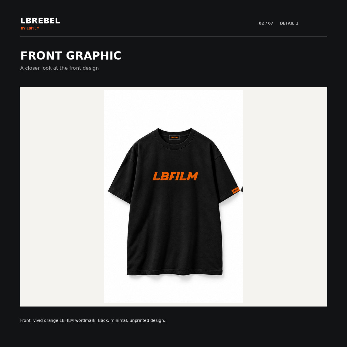 LBREBEL LBFILM Logo Oversized Tee