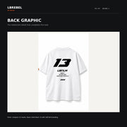 LBREBEL 13 White Oversized Tee