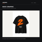 LBREBEL Keep Going Graphic Oversized Tee