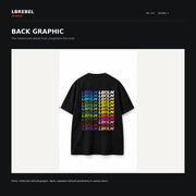 LBREBEL Multi-Color Logo Oversized Tee