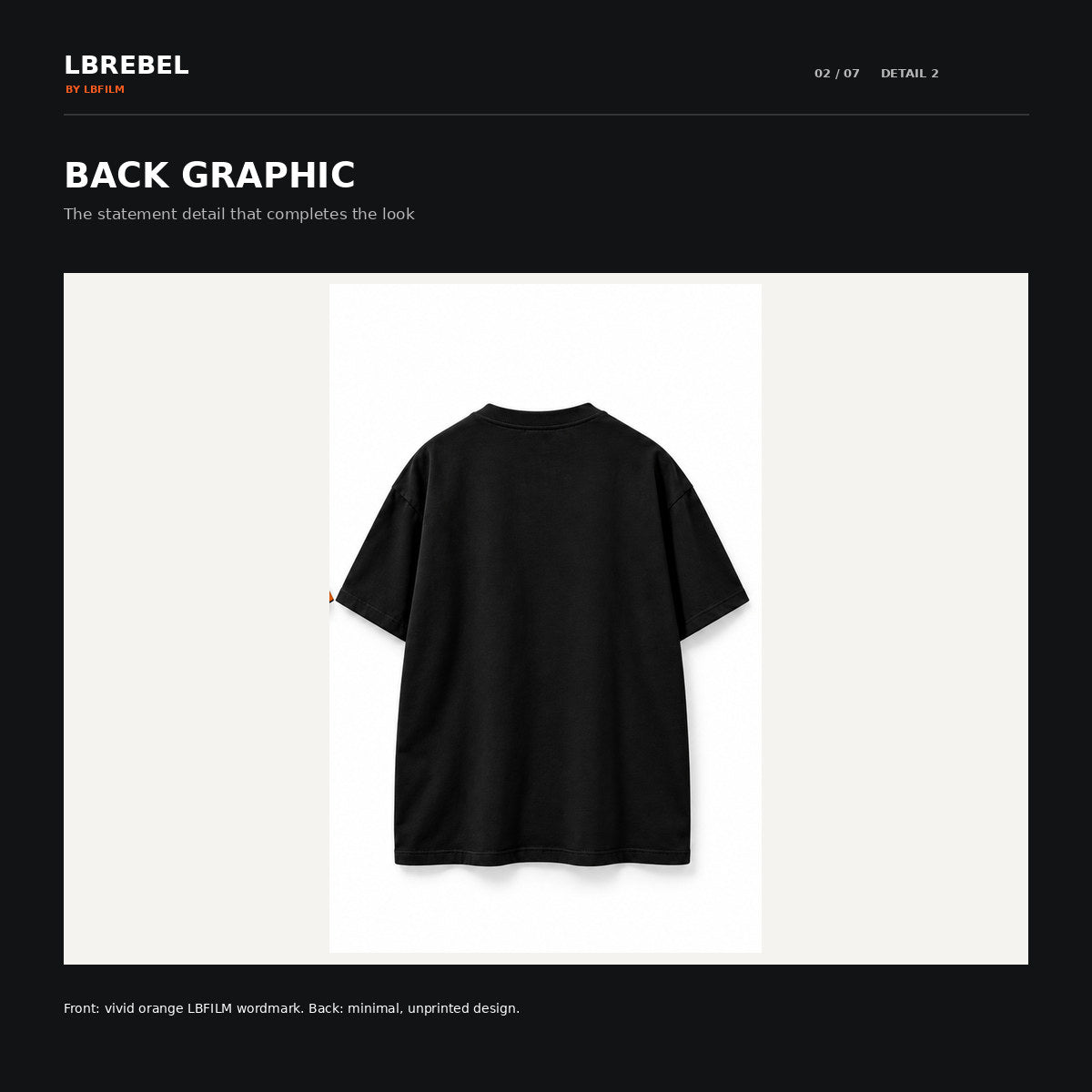 LBREBEL LBFILM Logo Oversized Tee