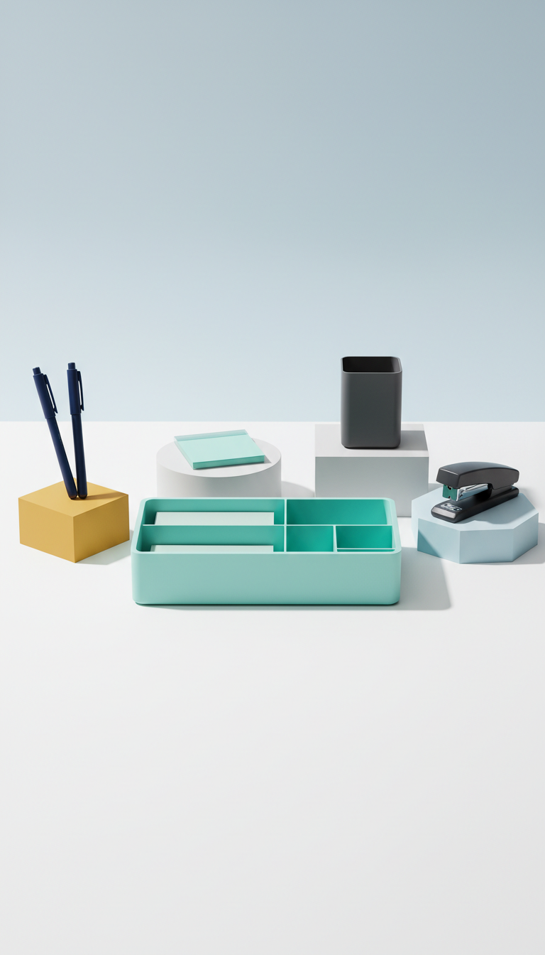 Aqua Mint Desktop Organizer Tray