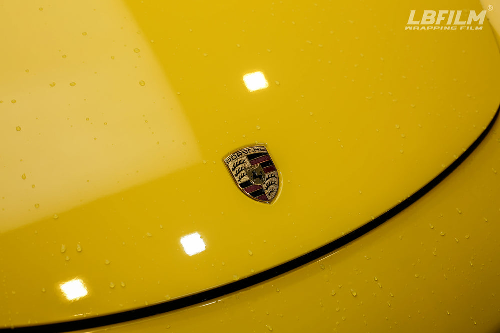 Clear PPF application on hood & fenders — supplied design reference