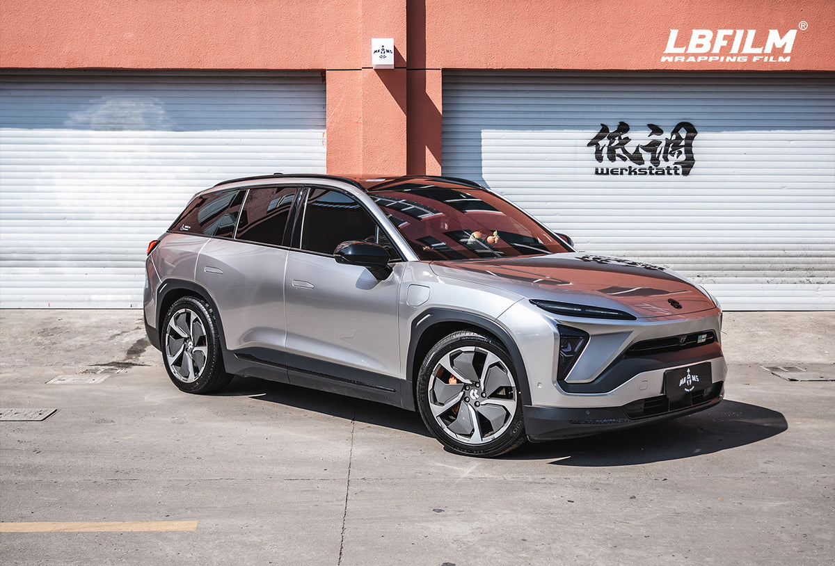 NIO ES6 in LBFILM Metal Aluminum finish
