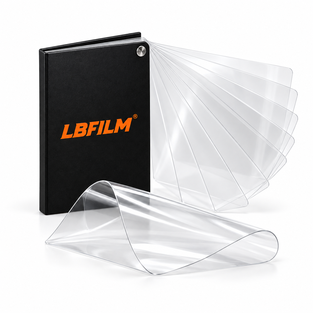 Concept illustration of LBFILM clear PPF samples